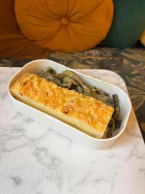 Effiloché de boeuf confit au vin rouge en parmentier / champignons sautés
